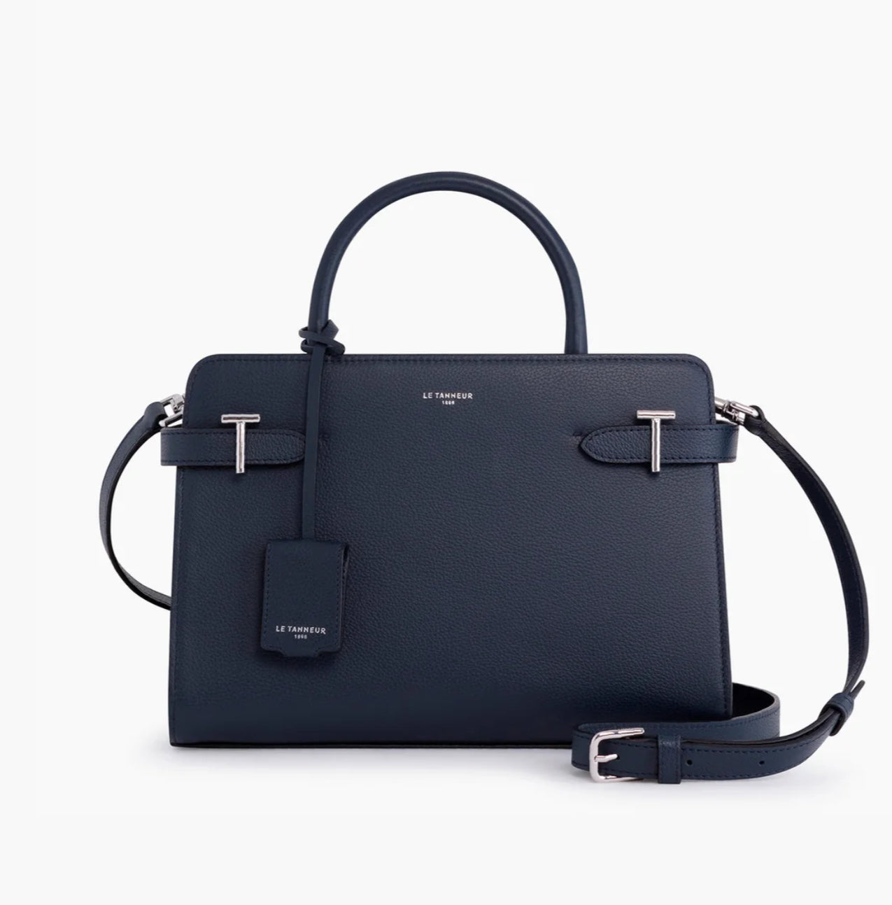 MEDIUM HANDBAG IN SMOOTH LEATHER AND SUEDE